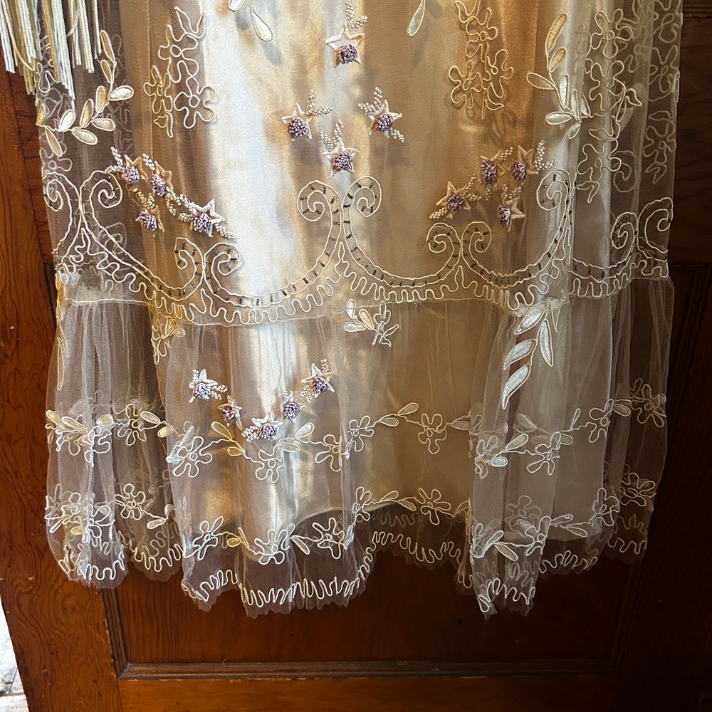 Vintage Sue Wong Designer Gown with scarf - Picture 3 of 10